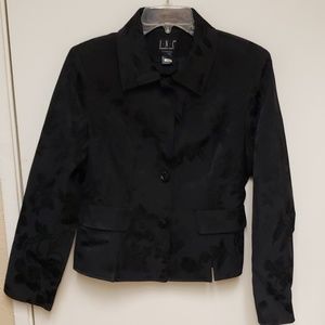 Black brocade blazer